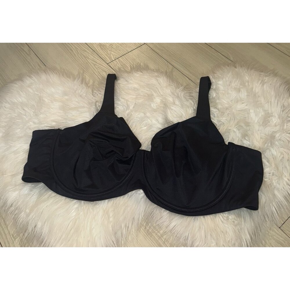 Auden Unlined Full Coverage Underwire Bra Womens 46DDD Black